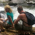 Dayak Tribe and Bamboo Rafting